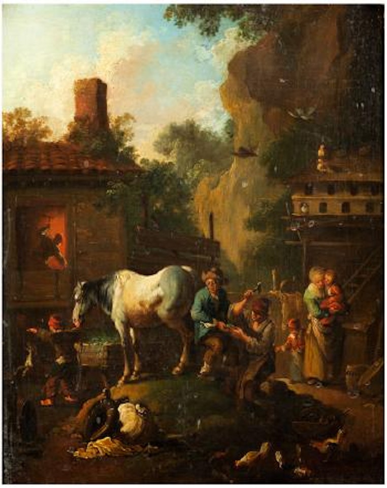 In der Schmiede by Christian Wilhelm Ernst Dietrich
