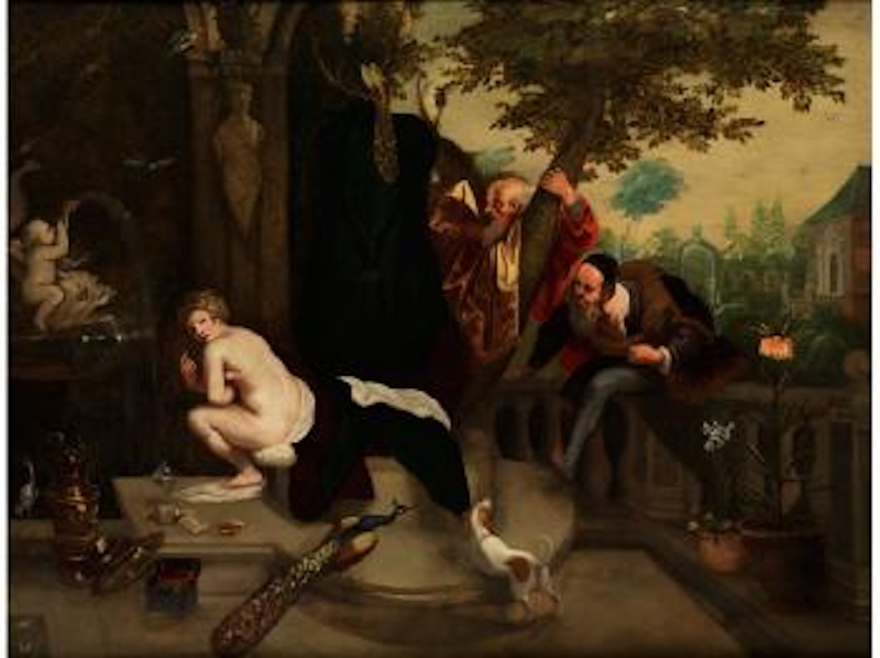 Susanna und die beiden Alten by Jan Brueghel the Younger