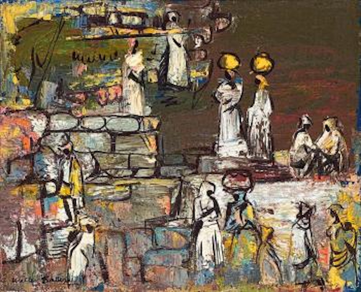Women Fetching Water by Walter Battiss