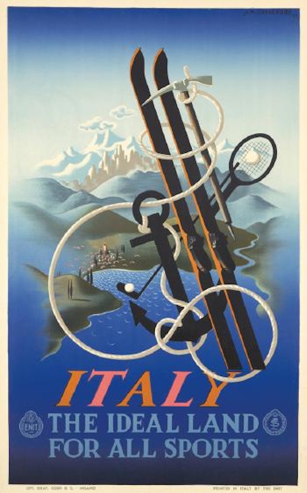 Italy by Cassandre (Adolphe Jean-Marie Mouron)