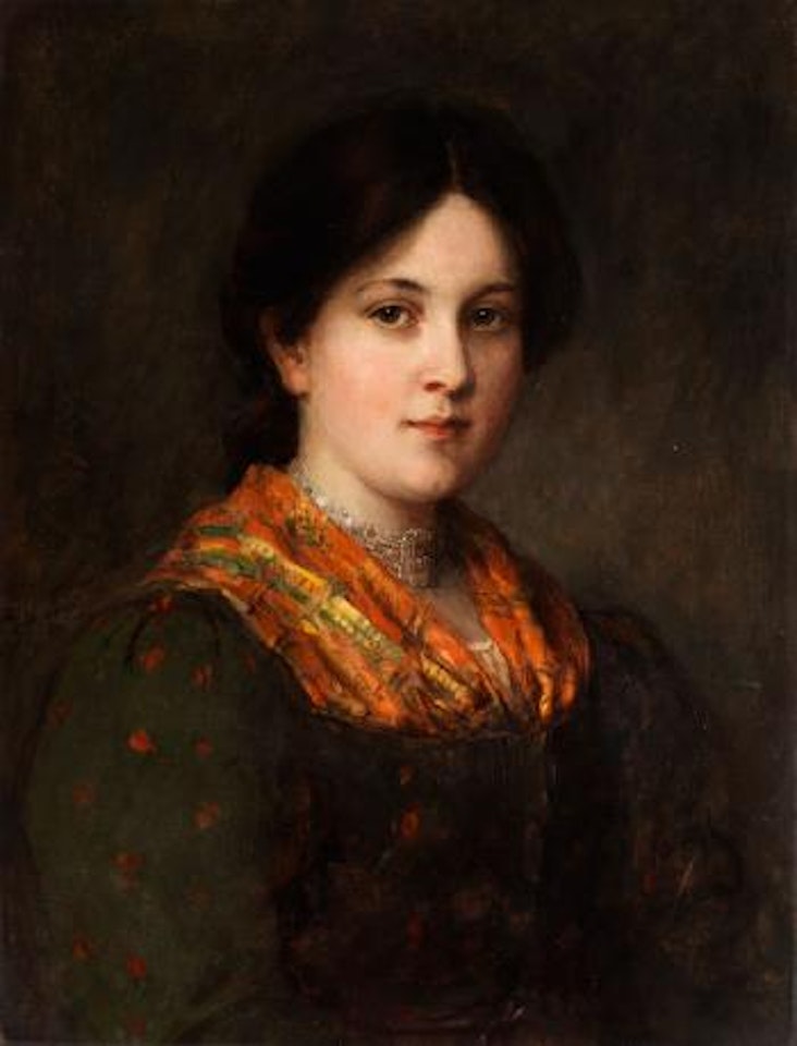 Mädchenportrait by Franz von Defregger