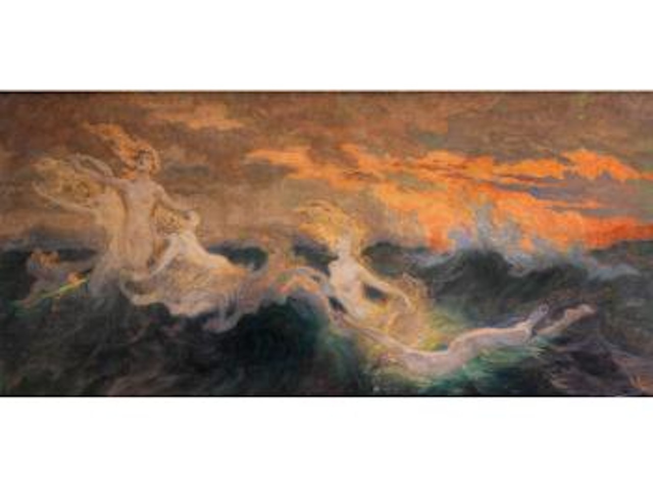 Sirenen im Sonnenuntergang by German School