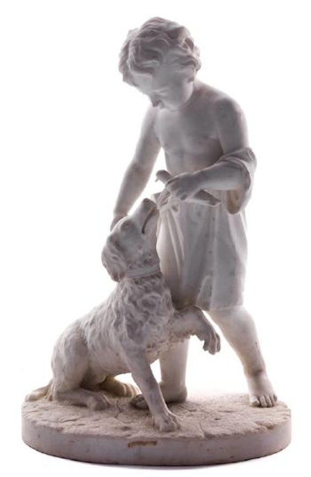 Knabe mit Hund by Italian School