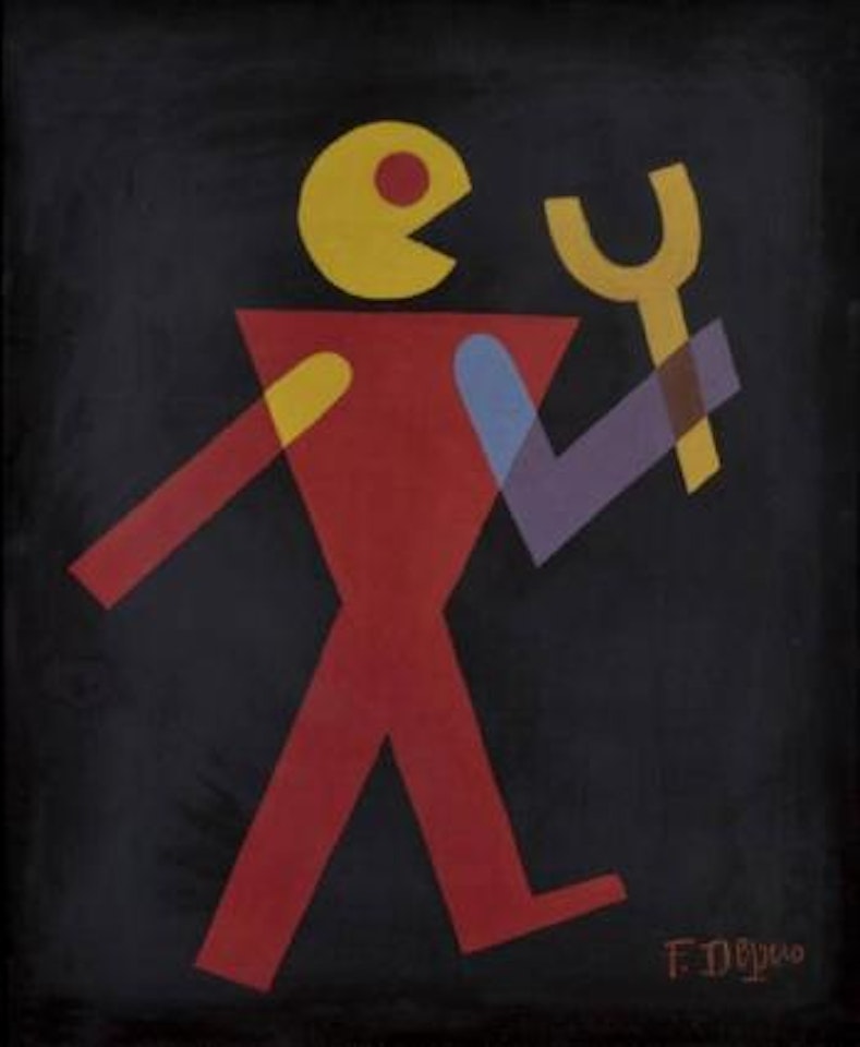 Bevitore (studio per pubblicità Campari) by Fortunato Depero