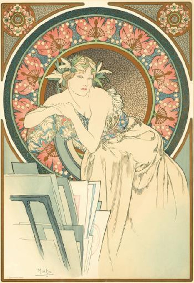 Femme aux Coquelicots by Alphonse Mucha
