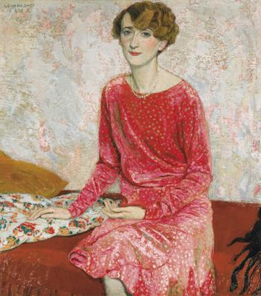 Portret van de zangeres Evelyne Brelia by Leon de Smet