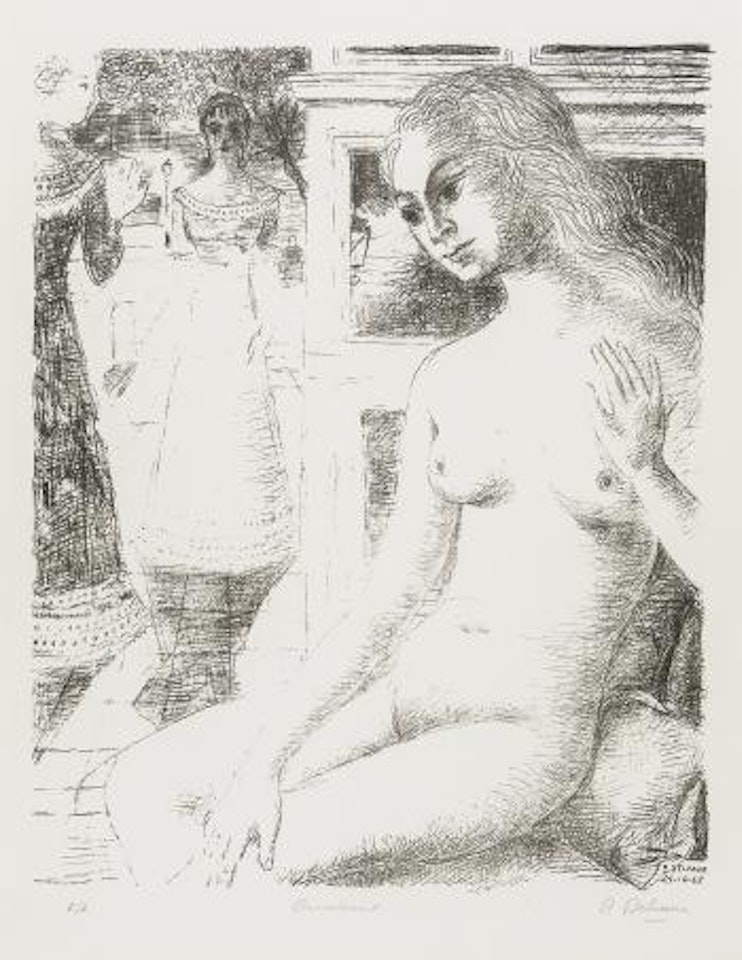 La rencontre by Paul Delvaux