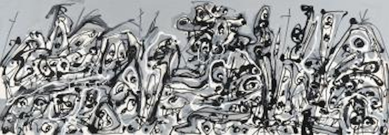 Procession by Antonio Saura