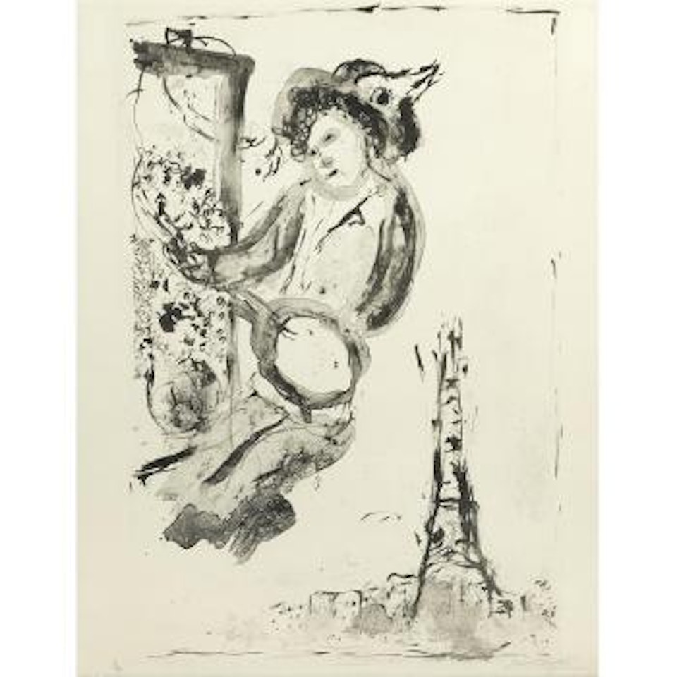 Le Peintre Sur Paris (M. 190) by Marc Chagall