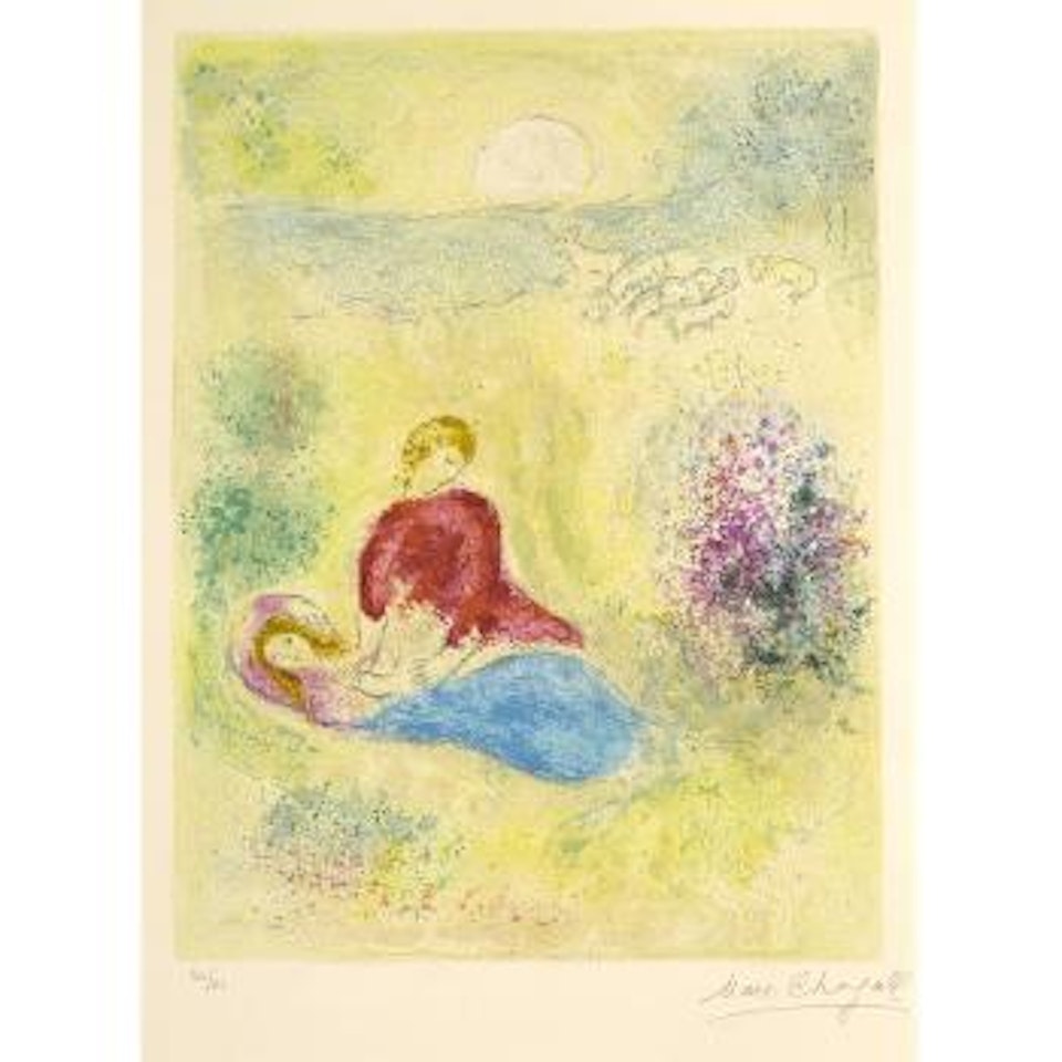 L'Arondelle, pl. 12, from Daphnis et Chloé (M. 319; C. bk. 46) by Marc Chagall