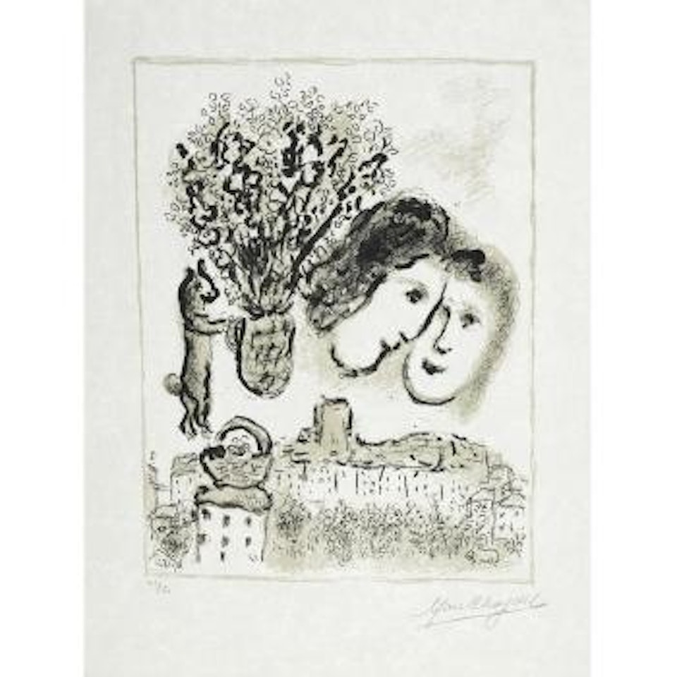 Gray double face (M. 732) by Marc Chagall