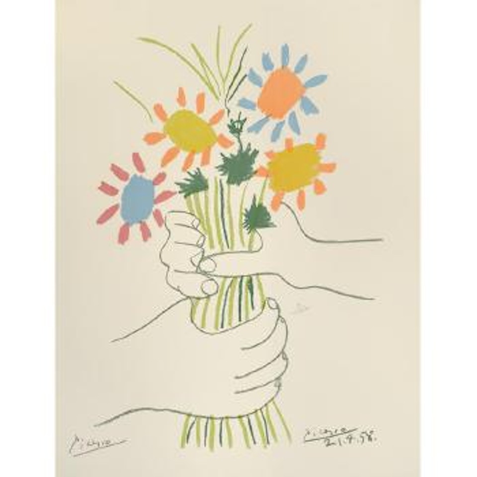 Paz Estocolmo (Bouquet De Fleurs) (Cz. 130) by Pablo Picasso