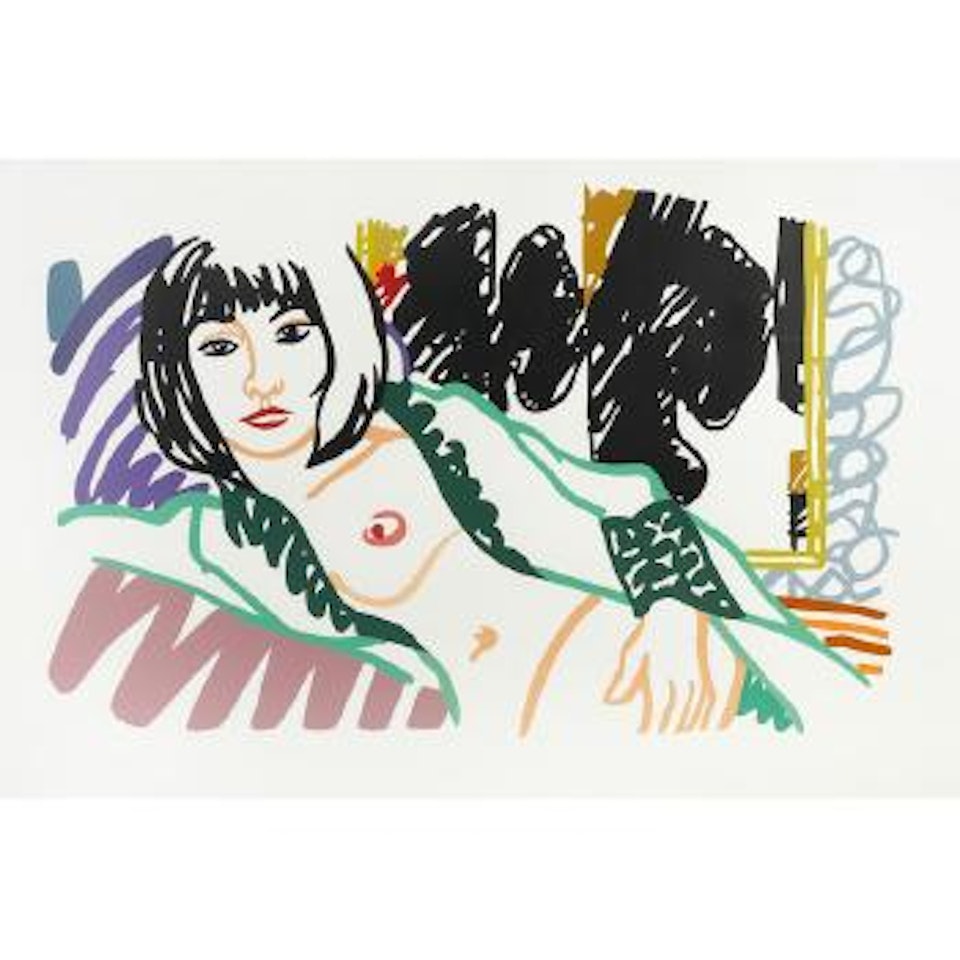 Monica in Robe with Motherwell by Tom Wesselmann
