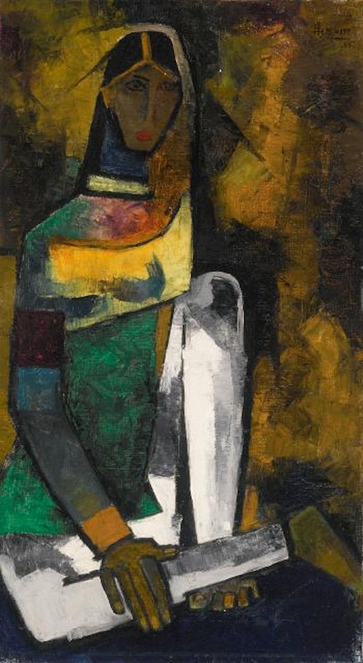 Untitled (Woman) by M.F. Husain