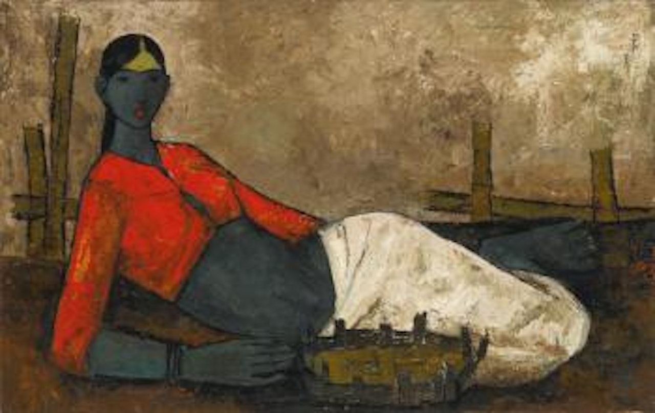 Untitled (Fisherwoman) by B Prabha
