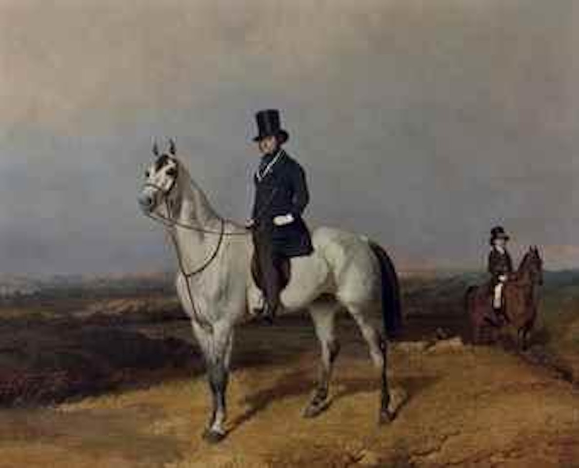 Portrait équestre présumé de Rainbeaux, écuyer de l'empereur Napoléon III by Alfred de Dreux