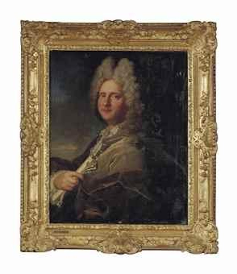 Portrait présumé de Jean-Baptiste Drouard de Bousset (1662-1725), maître de l'Académie Royale de Musique by Hyacinthe Rigaud