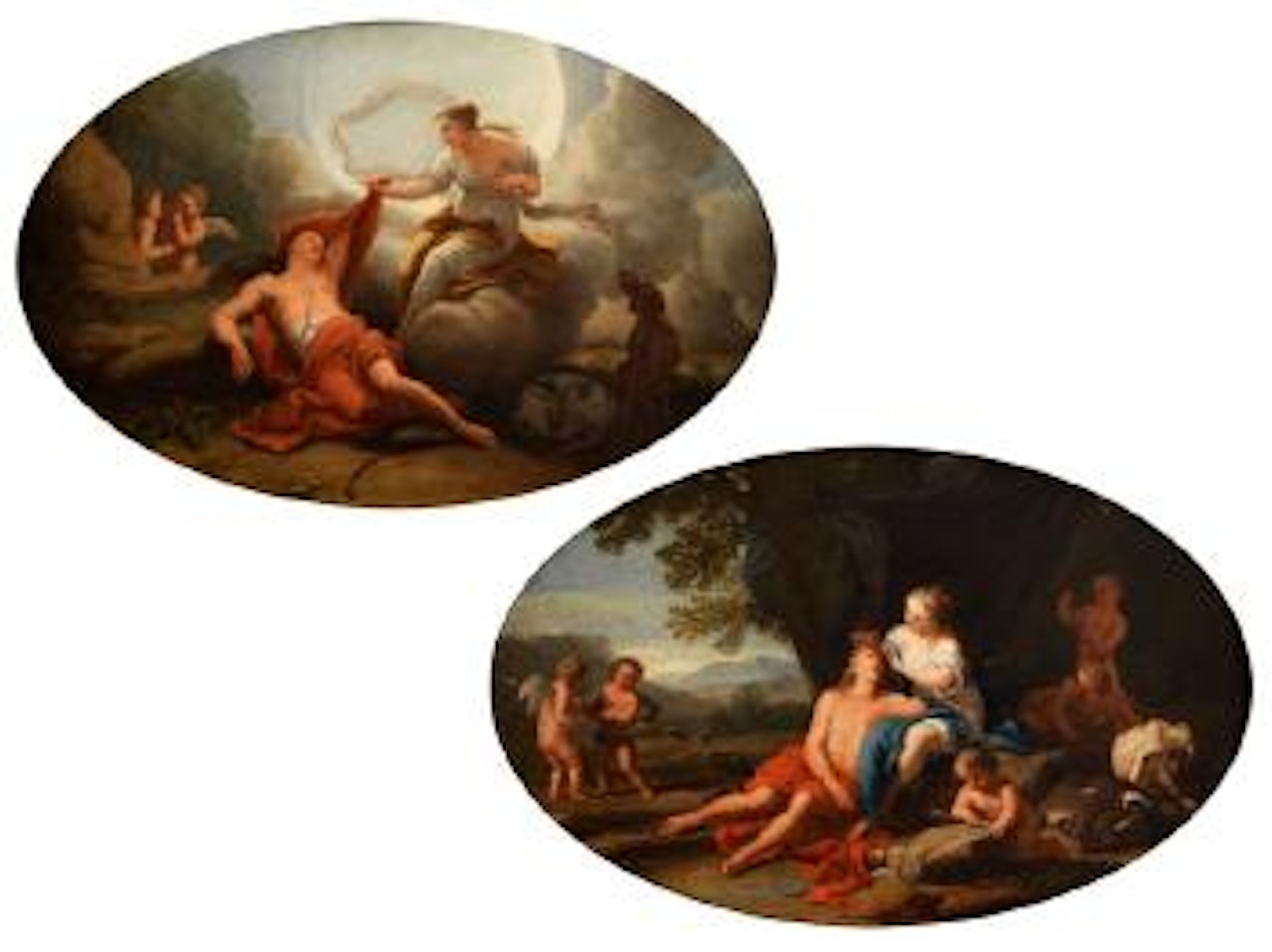 Mythologisches Liebespaar by French School