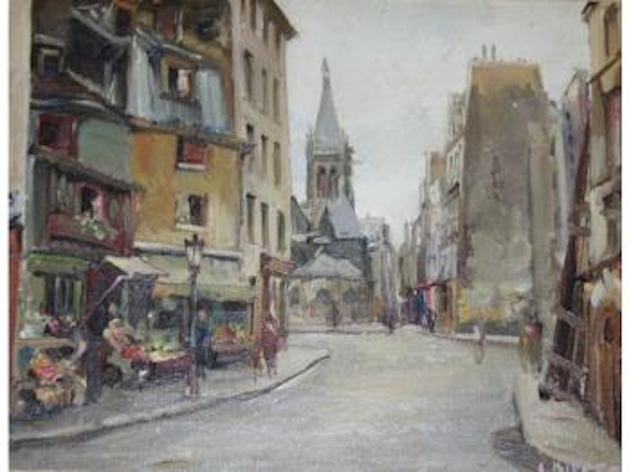 Town scene by Constantin Kluge