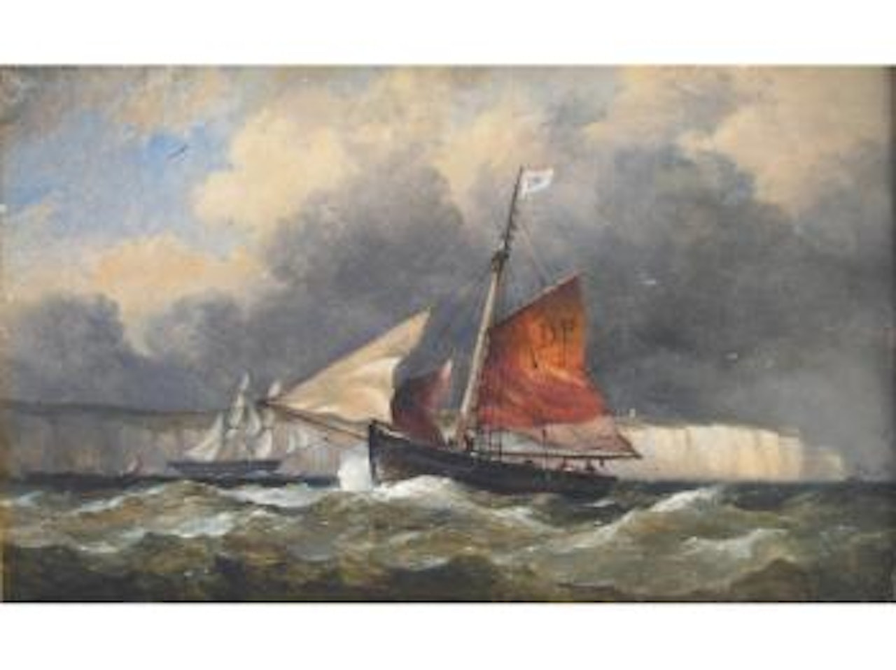 Pilot boat off the north Foreland by Edward William Cooke