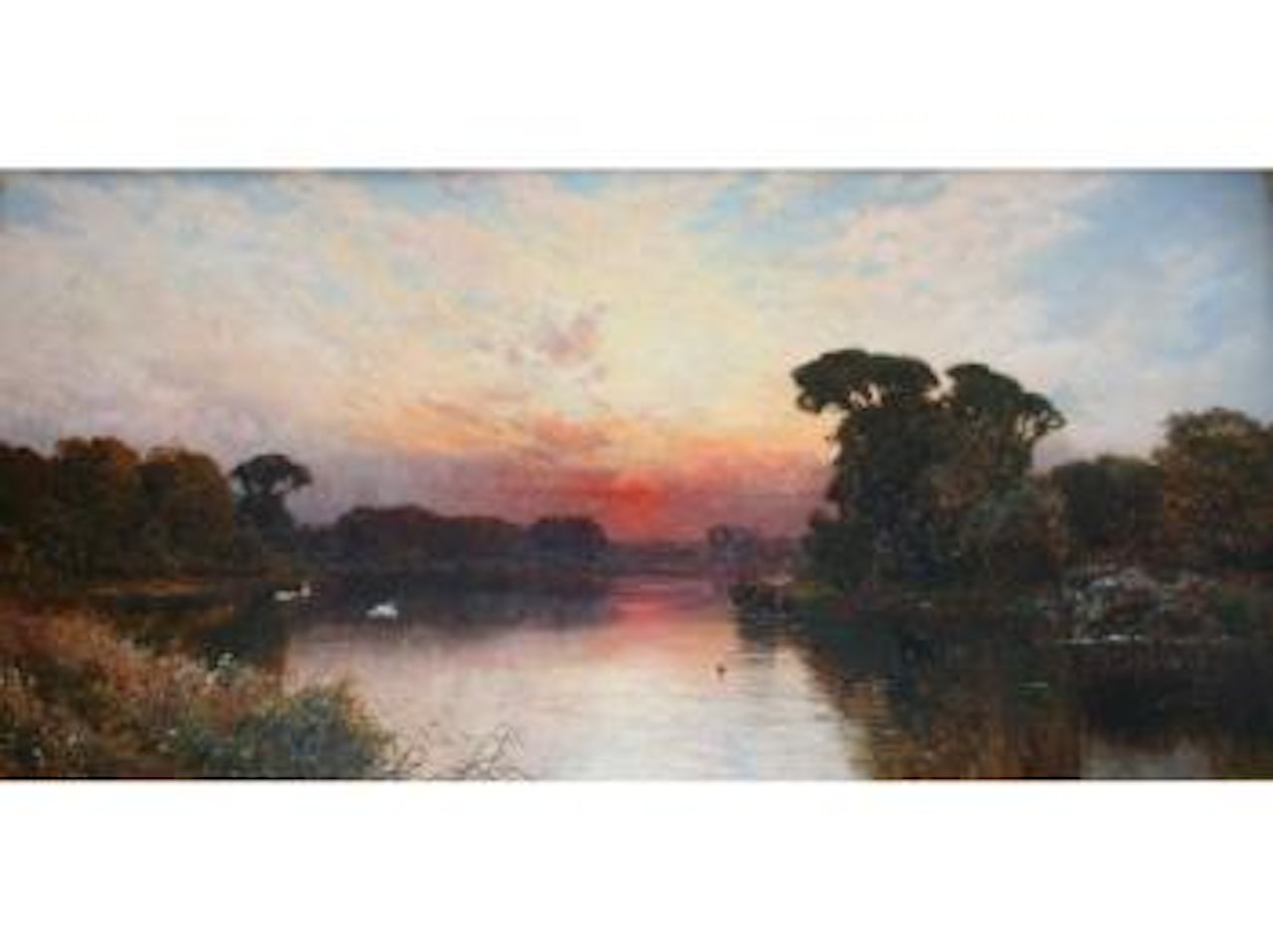 Where peaceful waters flow by Alfred de Breanski