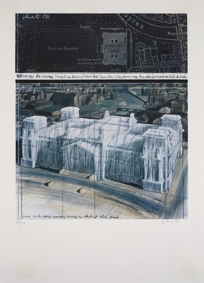Wrapped Reichstag, Project for Berlin (Aus: Transit) by Christo