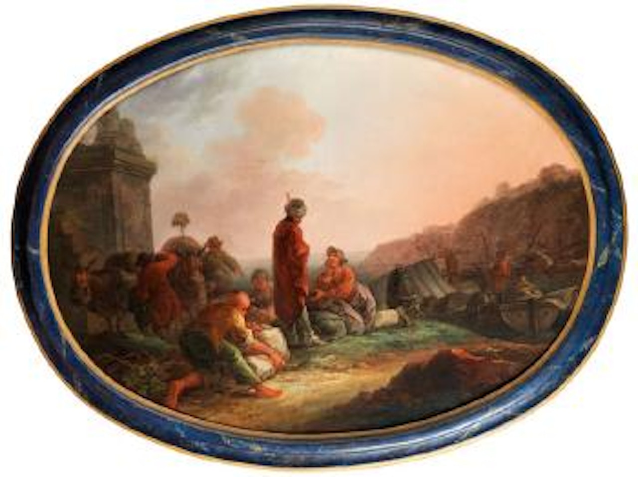 Orientalische Hafenszene by French School