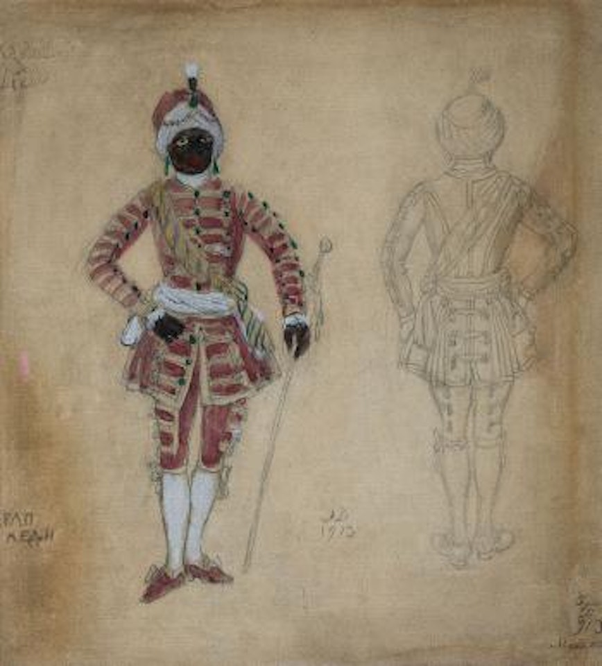 Costume Design, 1913 for: Intrigue and Love by Mstislav Valerianovich Dobuzhinsky