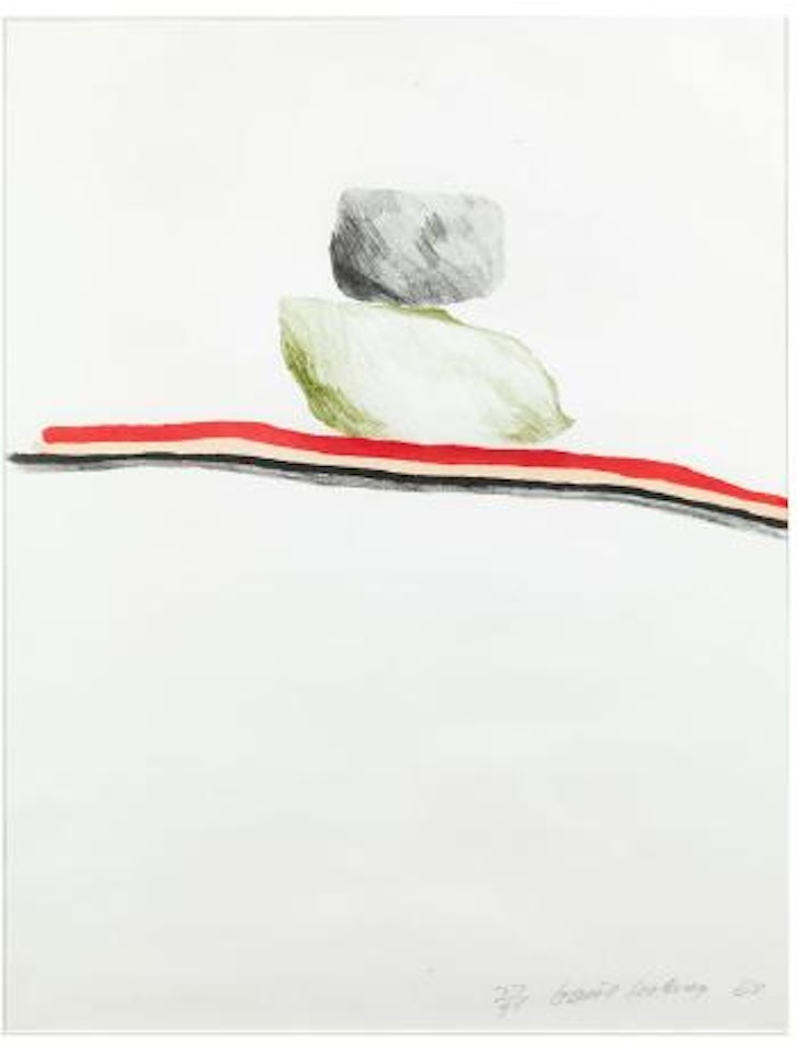 Rocks nevada by David Hockney