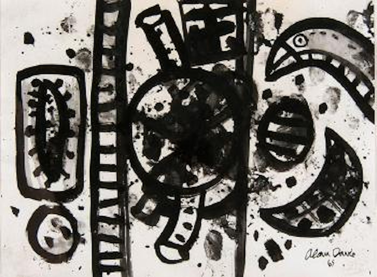 Crazy bird wheel by Alan Davie