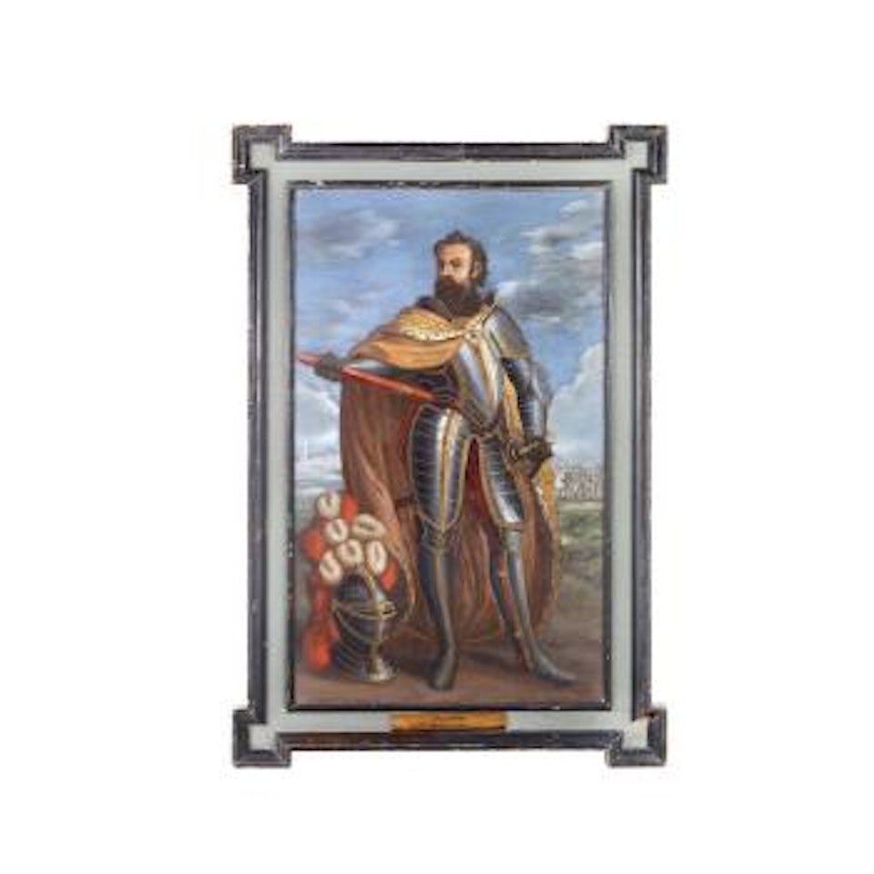 Portrait of a soldier traditionally identified as the duke of friuli by Paolo Veronese