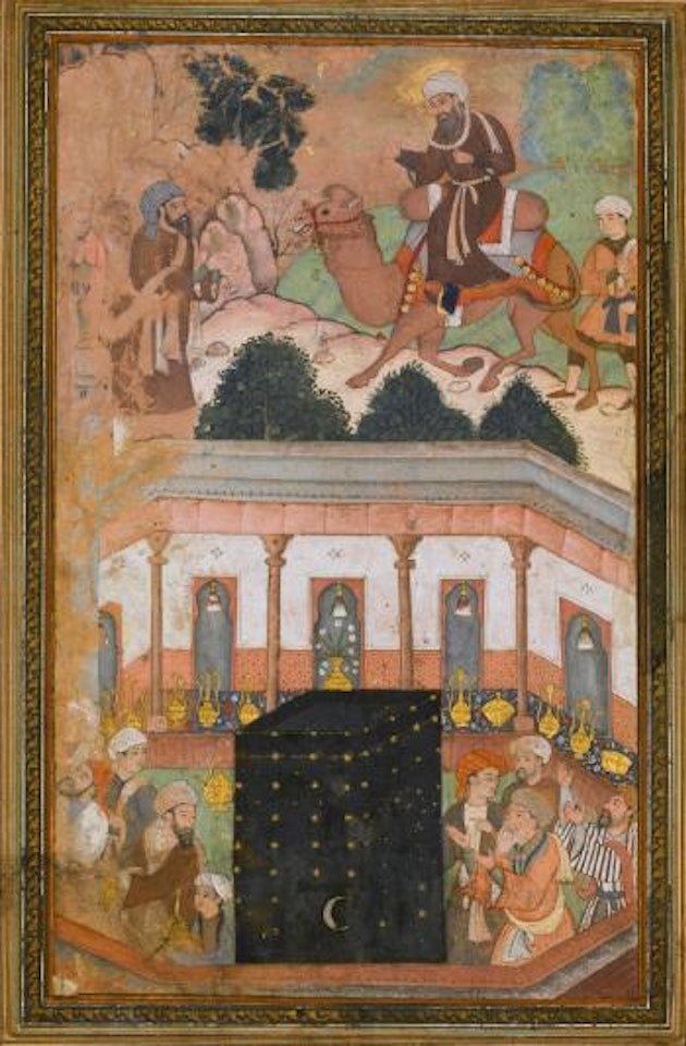 A Prophet Riding A Camel Outside The Walls Of The Ka'ba, India, Mughal by Mughal School