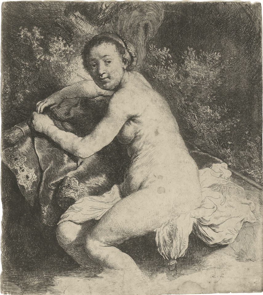 DIANA AT THE BATH (B., HOLL. 201; NEW HOLL. 89; H. 42) by Attributed to Rembrandt Harmensz van Rijn