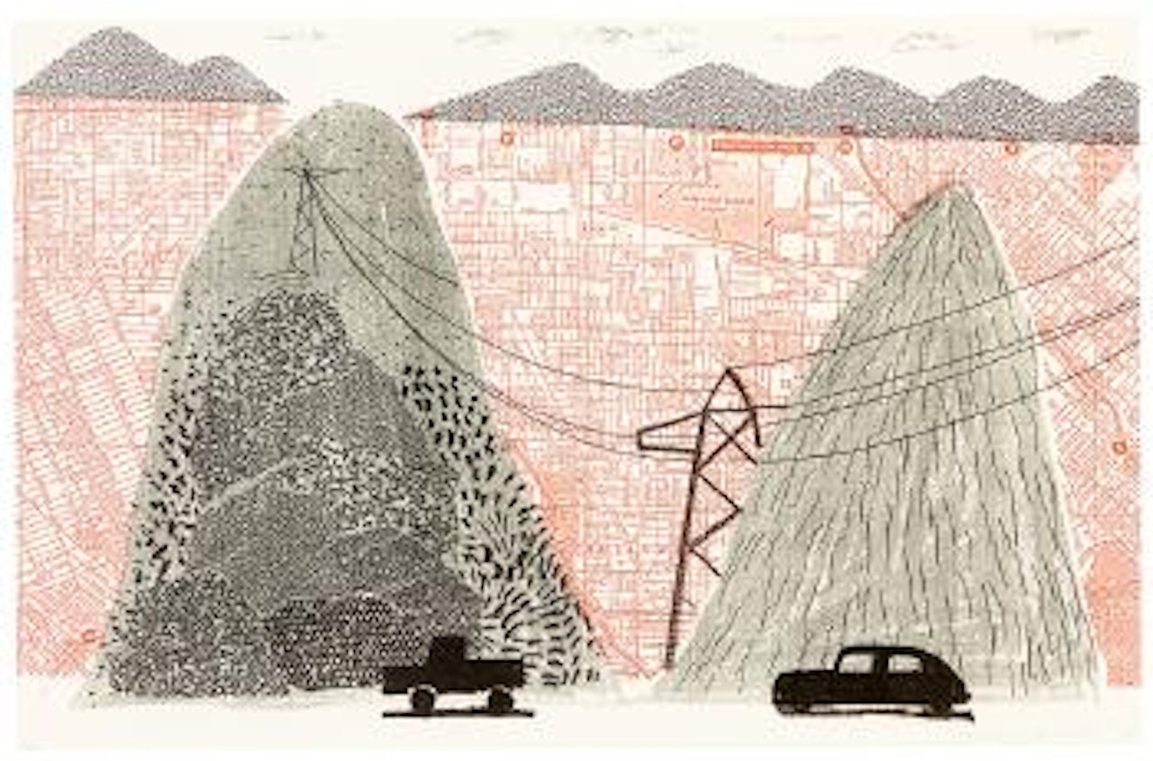 Mulholland Drive, June 1986 by David Hockney