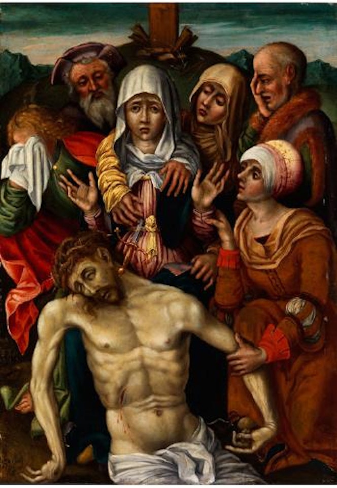 Beweinung Christi nach der kreuzabnahme by German School