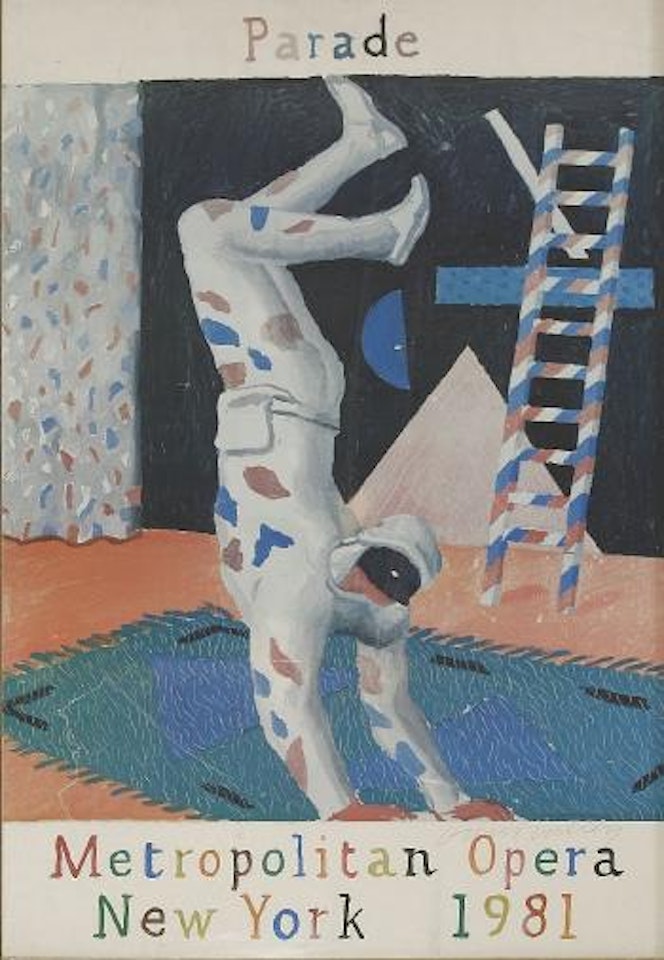 Poster For 'Parade', Metropolitan Opera, New York by David Hockney