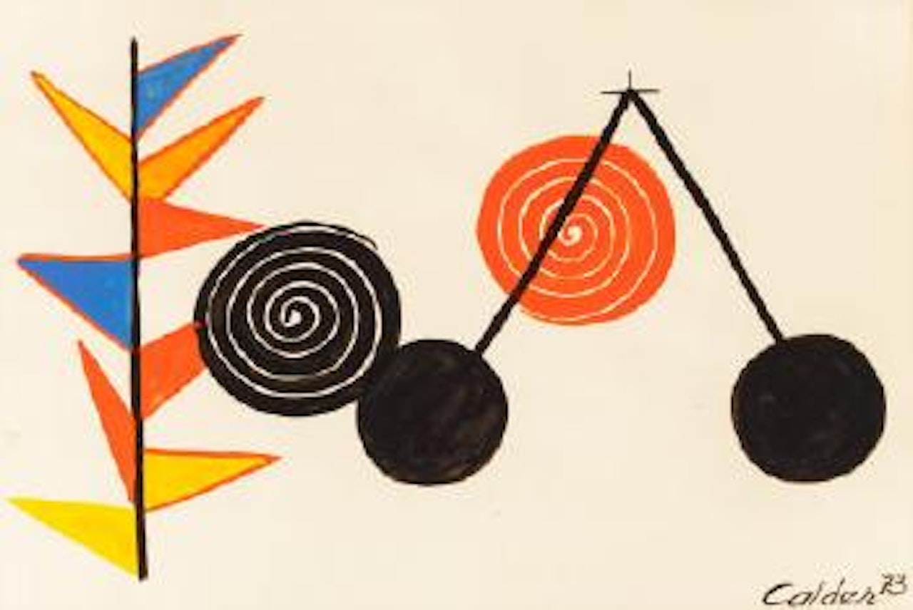 Study for the Mechanical Mobile 'Universe' by Alexander Calder