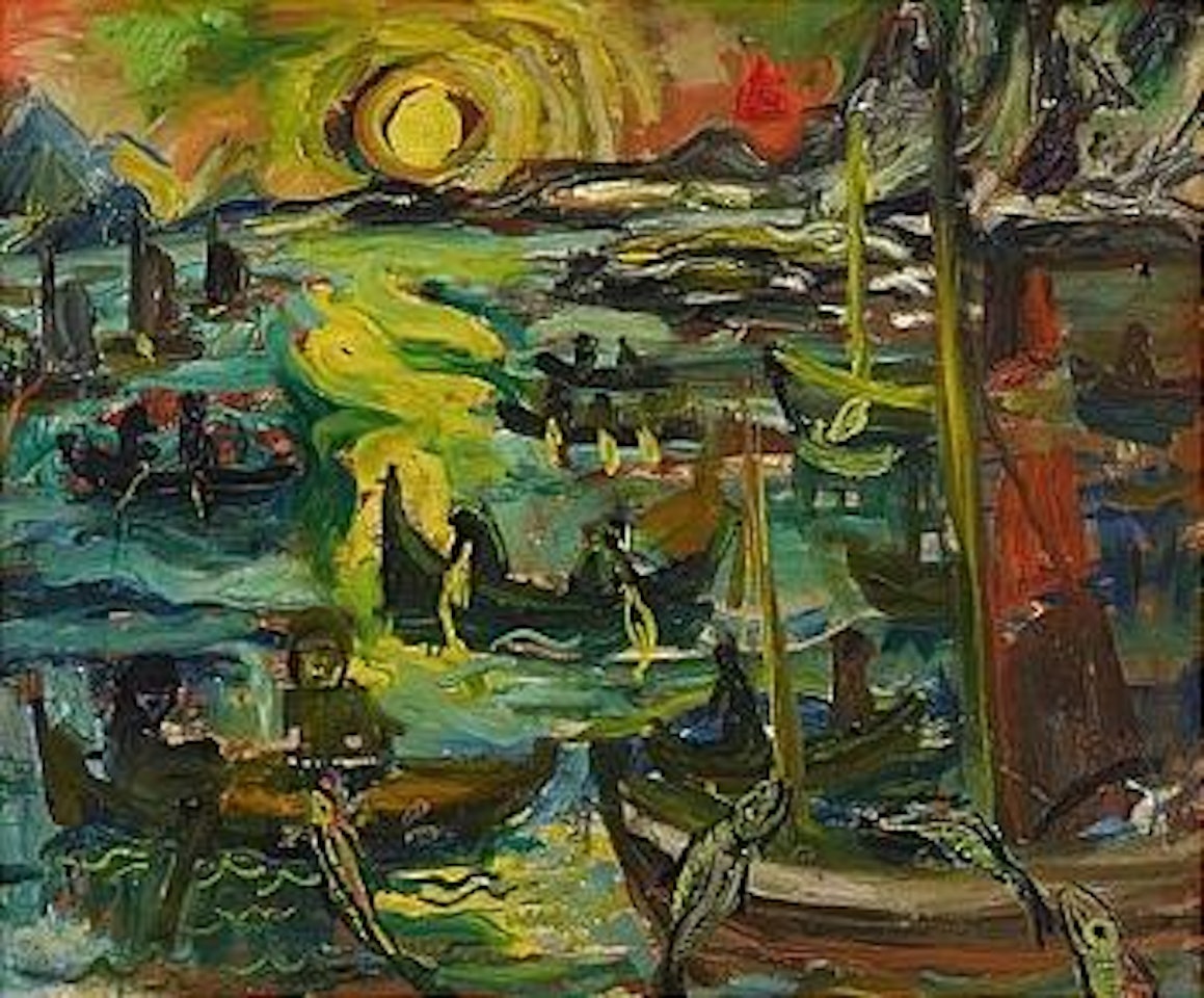 Sillfiske i solnedgång - Svolvaer by Sven Erixson