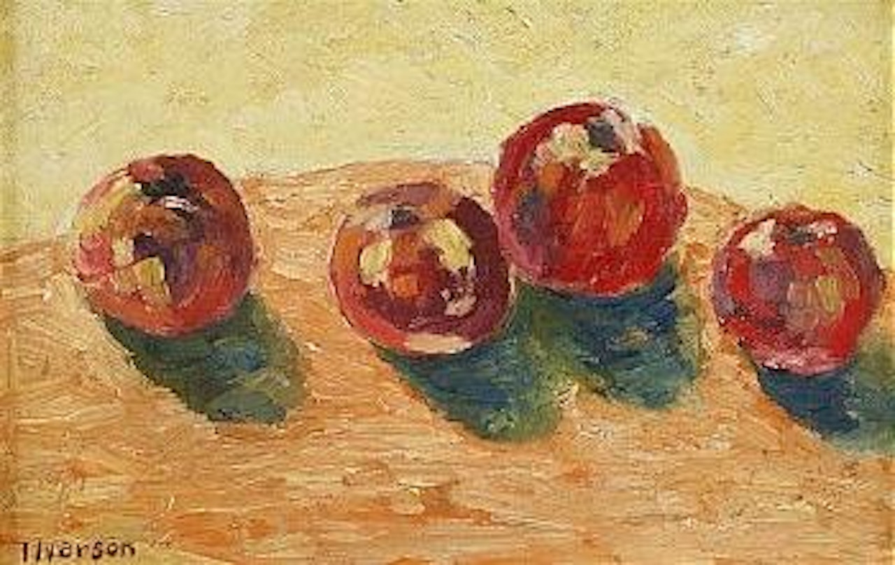 Stilleben med äpplen by Ivan Ivarson