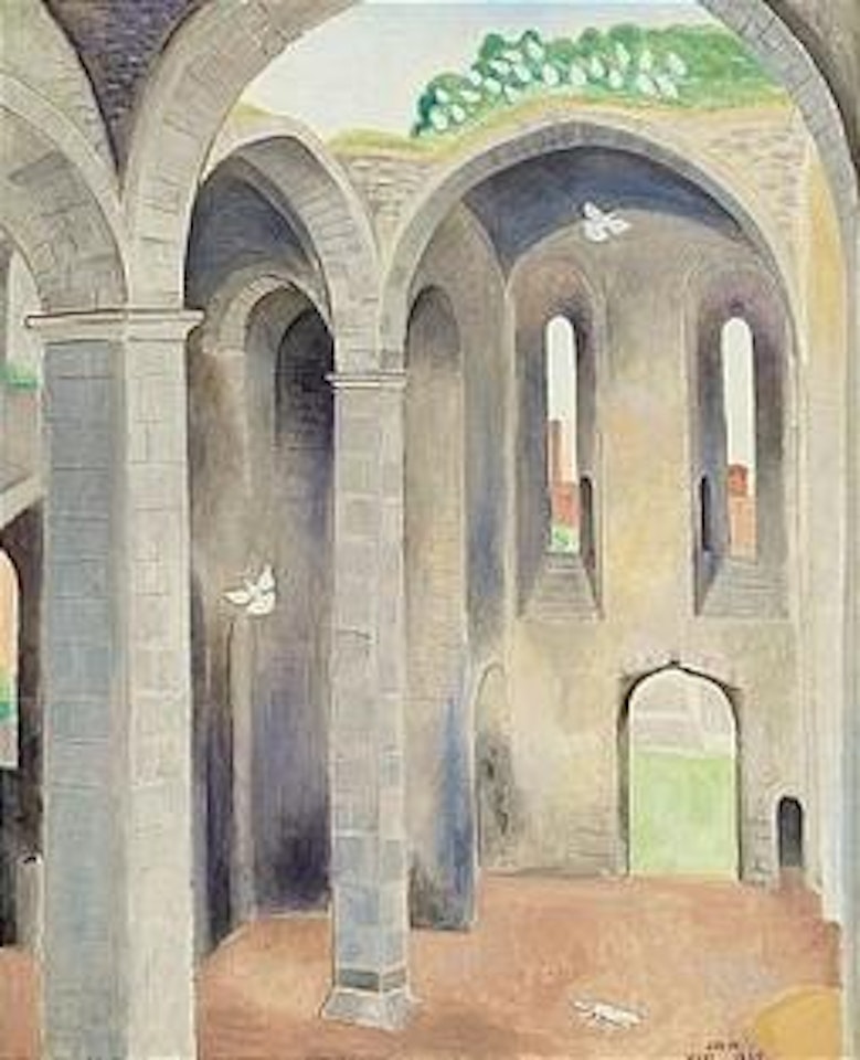 Sankt Lars kyrkoruin i Visby by Einar Jolin