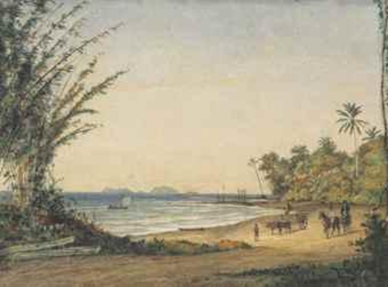 Five Islands from Carenage by Michel J Cazabon