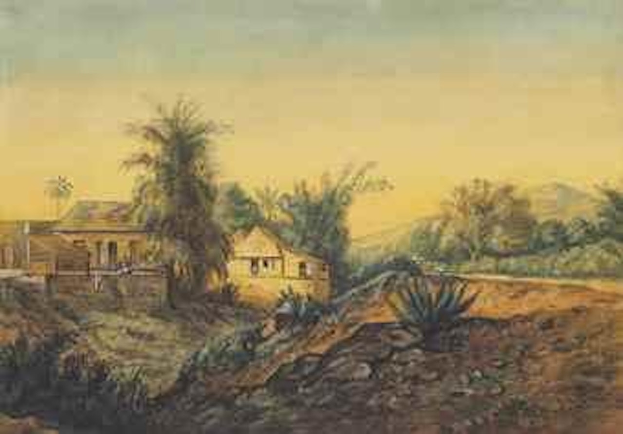 Dry River, Port of Spain, Trinidad by Michel J Cazabon