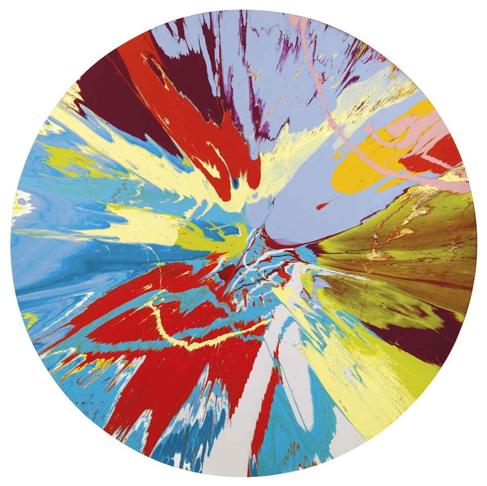 BEAUTIFUL GUESTS MUST DRESS IN PASTEL ONLY FOR THE PICTURES PAINTING by Damien Hirst