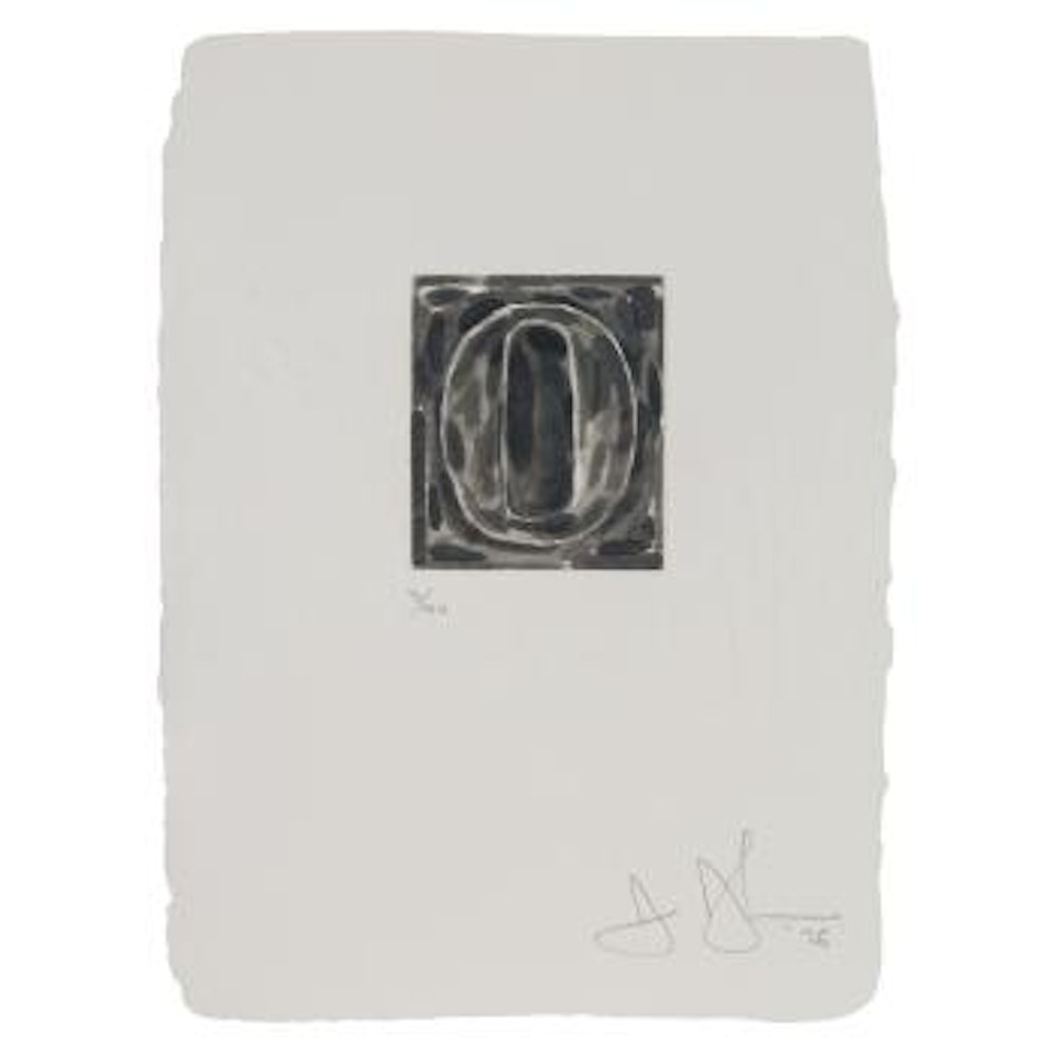 0 (U.L.A.E. 157) by Jasper Johns