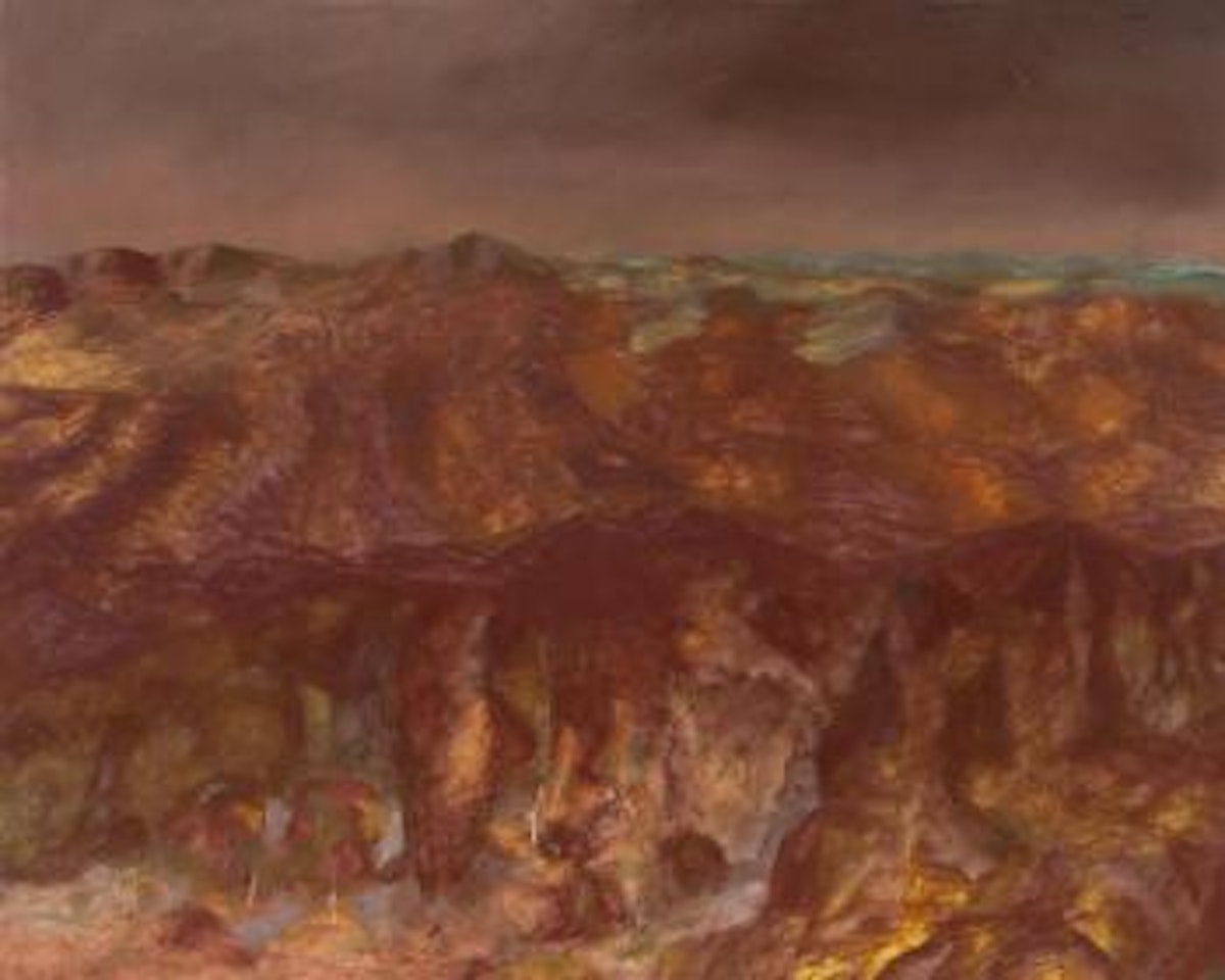Central Australia landscape by Sidney Nolan