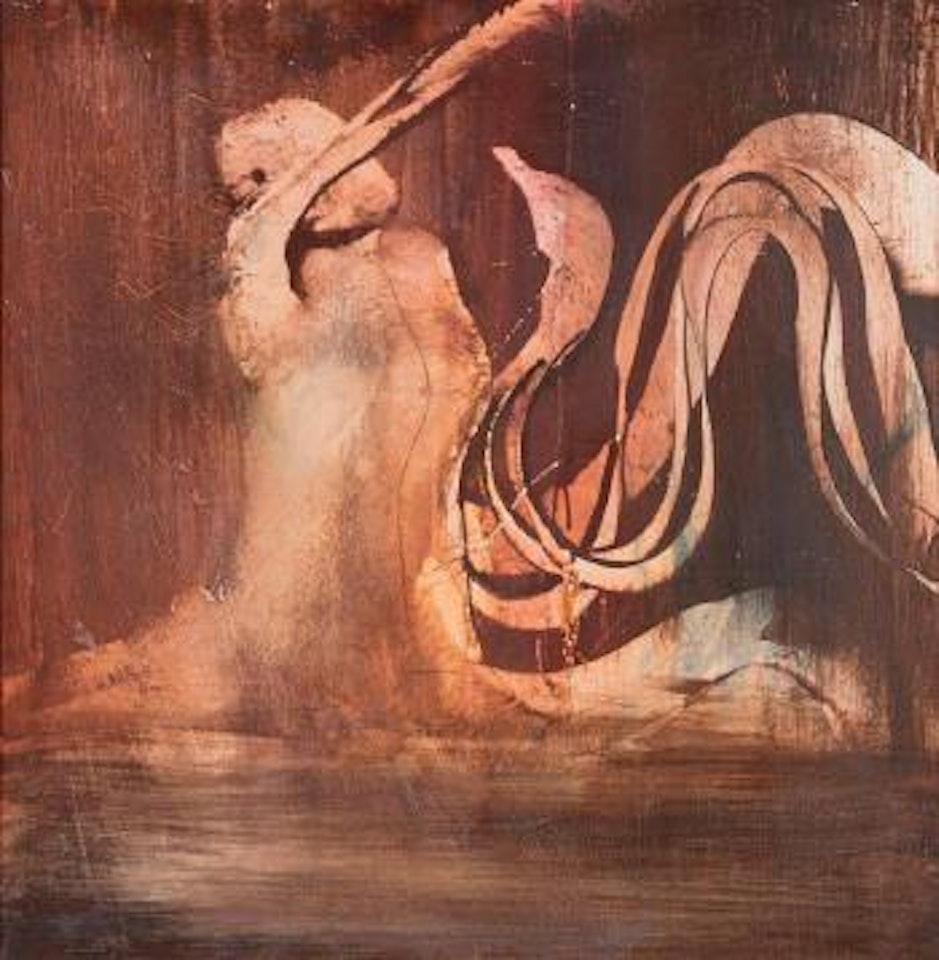 Leda and the swan by Sidney Nolan