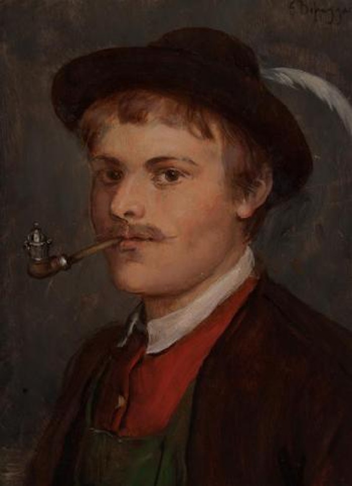 Man with pipe by Franz von Defregger