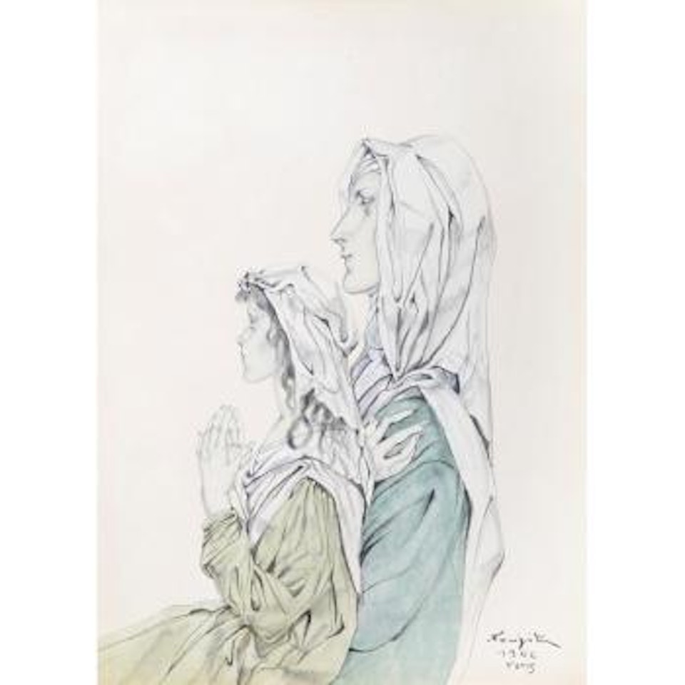 Mother and child by Leonard Tsuguharu Foujita