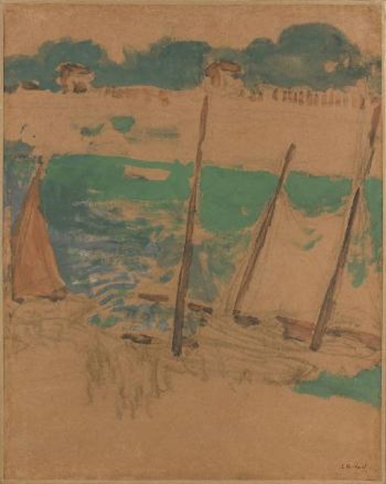 Les mats du pouliguen by Édouard Vuillard