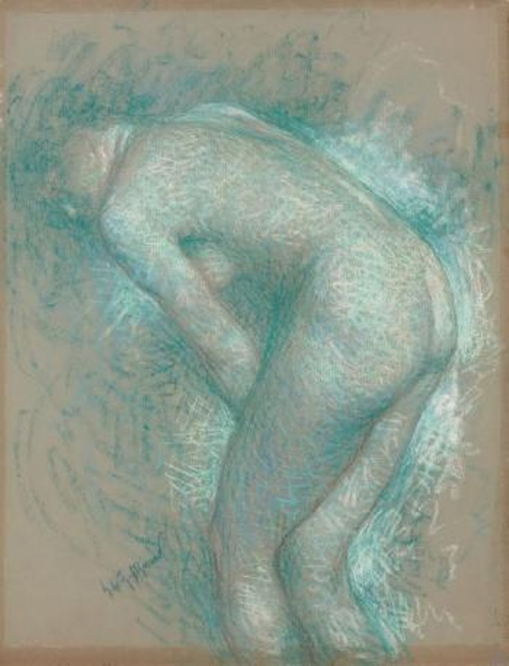 Femme nue de dos by Lucien Lévy-Dhurmer